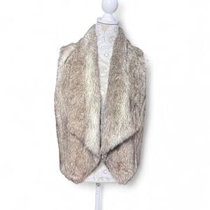 JACK By BB Dakota Faux Fur Vest Size Medium Cozy Fall Winter Staple